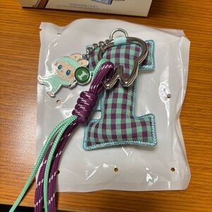 Labubu Letter I Pin for Love Keychain -